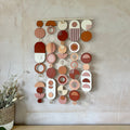 Rich Red Geometric Wall Hanging - Handmade