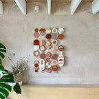 Rich Red Geometric Wall Hanging - Handmade