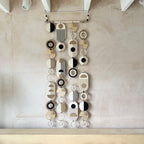 Handmade Modern Monochrome Wooden Wall Art - Tapestry