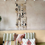 Handmade Modern Monochrome Wooden Wall Art - Tapestry
