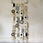 Handmade Modern Monochrome Wooden Wall Art - Tapestry