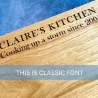 Large Live Edge English Oak Chopping Board