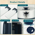 Electric Stainless Steel Kettle and Toaster Set - Navy
