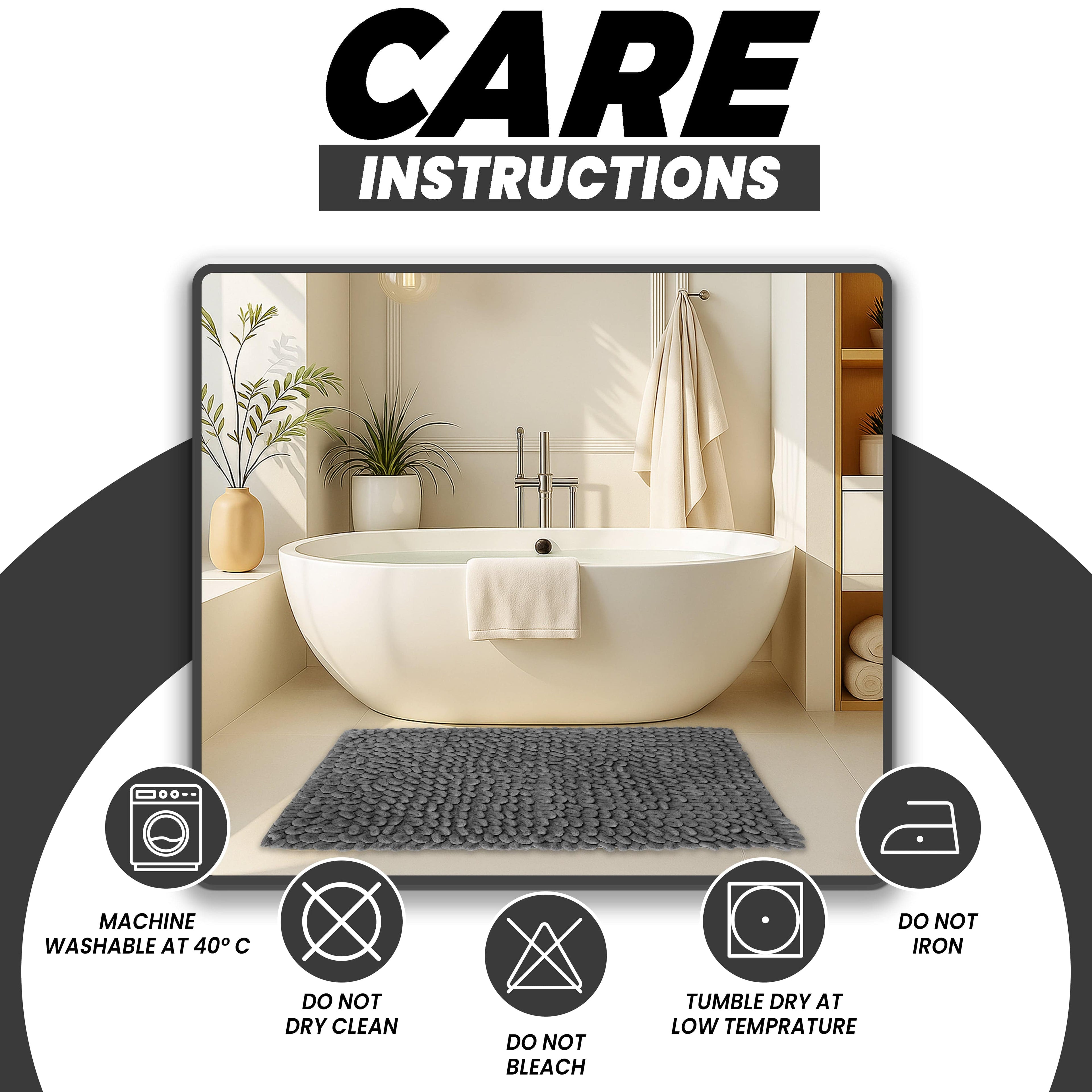 Jumbo Loop Cotton Bath Mat | Non-Slip