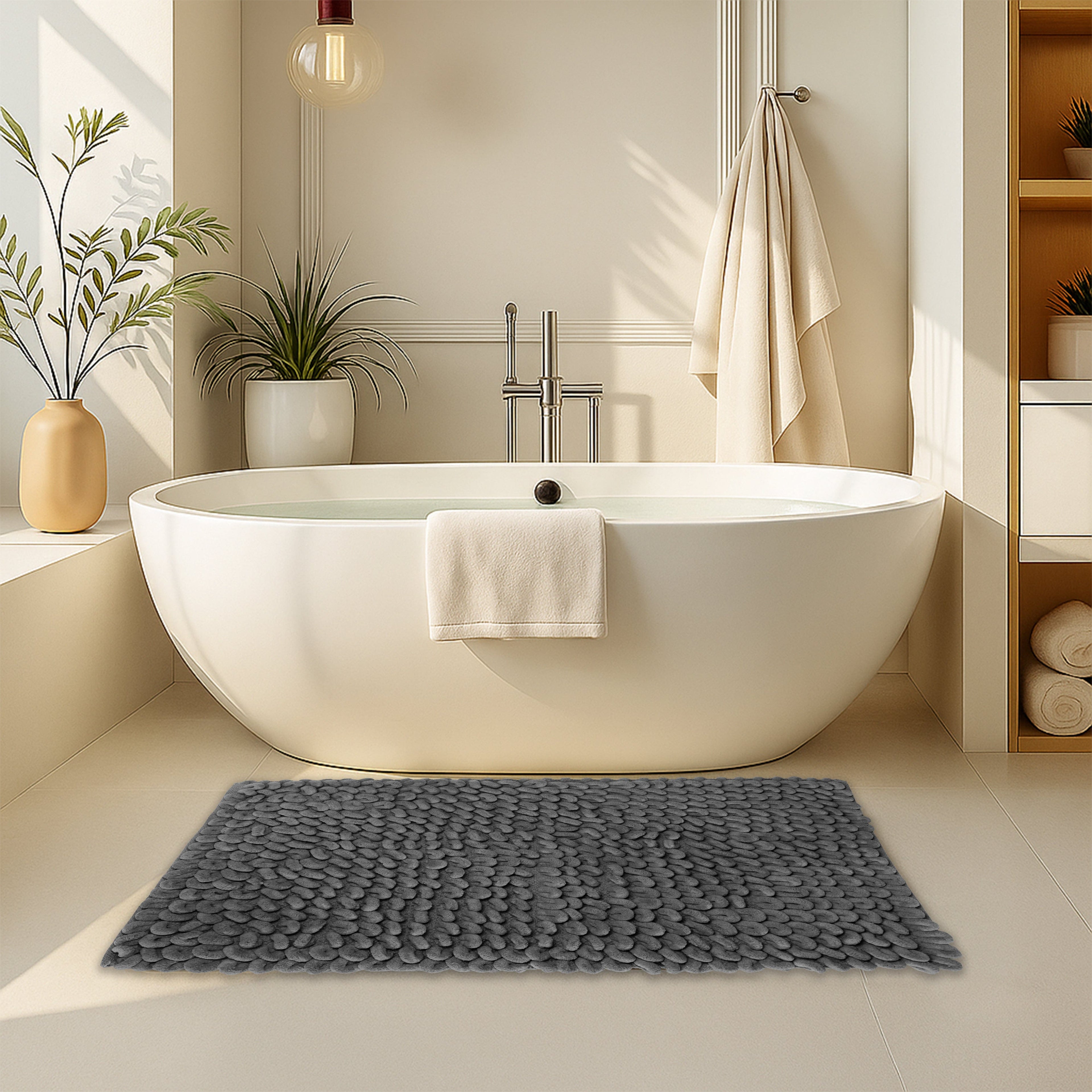 Jumbo Loop Cotton Bath Mat | Non-Slip