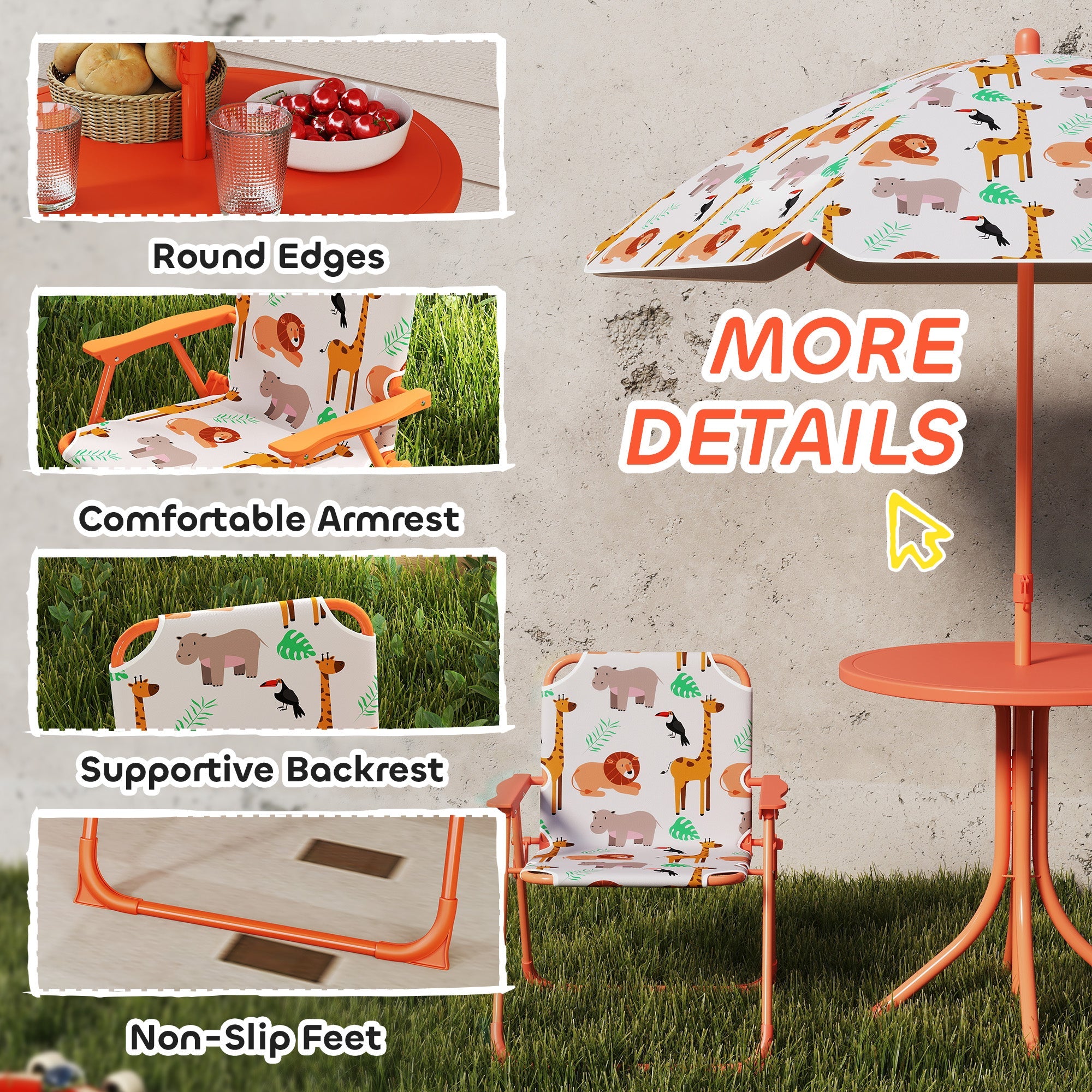 Kids Patio Set, Children Table and Chair Set