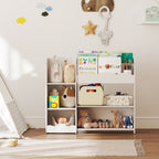 Kids Toy Storage Unit, Bookshelf and Toy Organiser