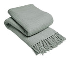 Indian Cotton Handwoven Honeycomb Throw Blanket Lightweight