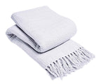 Indian Cotton Handwoven Honeycomb Throw Blanket Lightweight