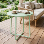 Round Garden Side Table, Metal