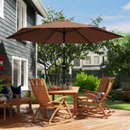 2.6 m Garden Parasol Umbrella with Aluminium Pole