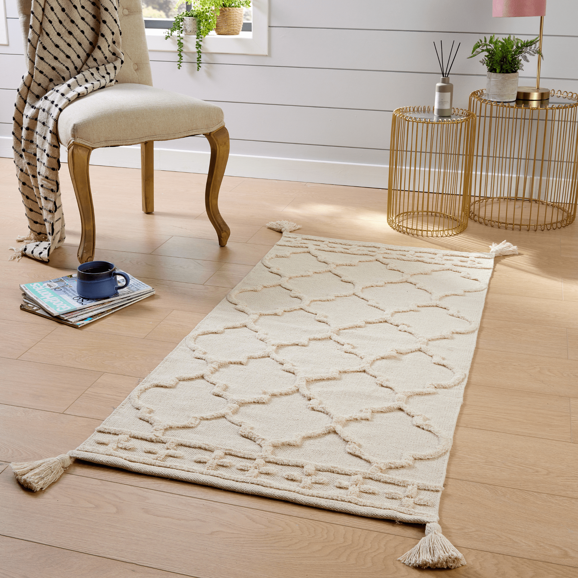 Marrakesh Hand Woven Cotton Rug - Eco Friendly