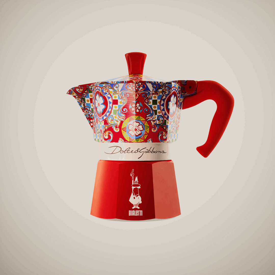 Bialetti x Dolce&Gabbana Sicilian Cart Moka Express Stovetop Coffee Maker