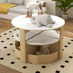 Five-Piece Kids Table and Chairs Set with Storage, for Ages 3-8 Years
