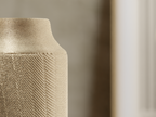Grain Ribbed Birch Fibre Vase | Natural Texture