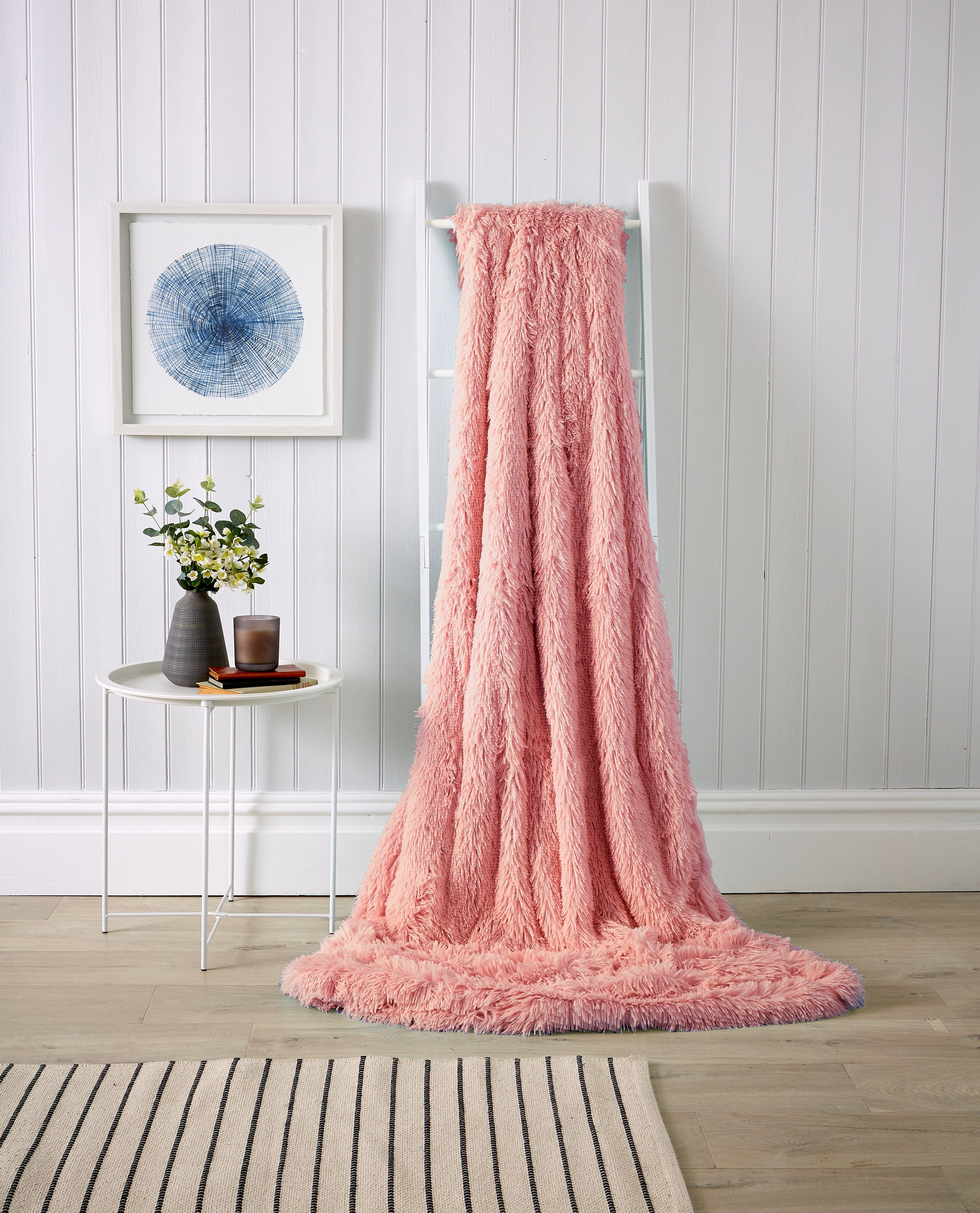 Oversized Chunky Soft Fleece Blanket Fluffy Throw