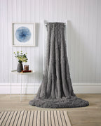 Oversized Chunky Soft Fleece Blanket Fluffy Throw