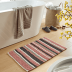 Quick-Drying, Stripe Bathmat - Anti-Slip