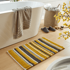 Quick-Drying, Stripe Bathmat - Anti-Slip