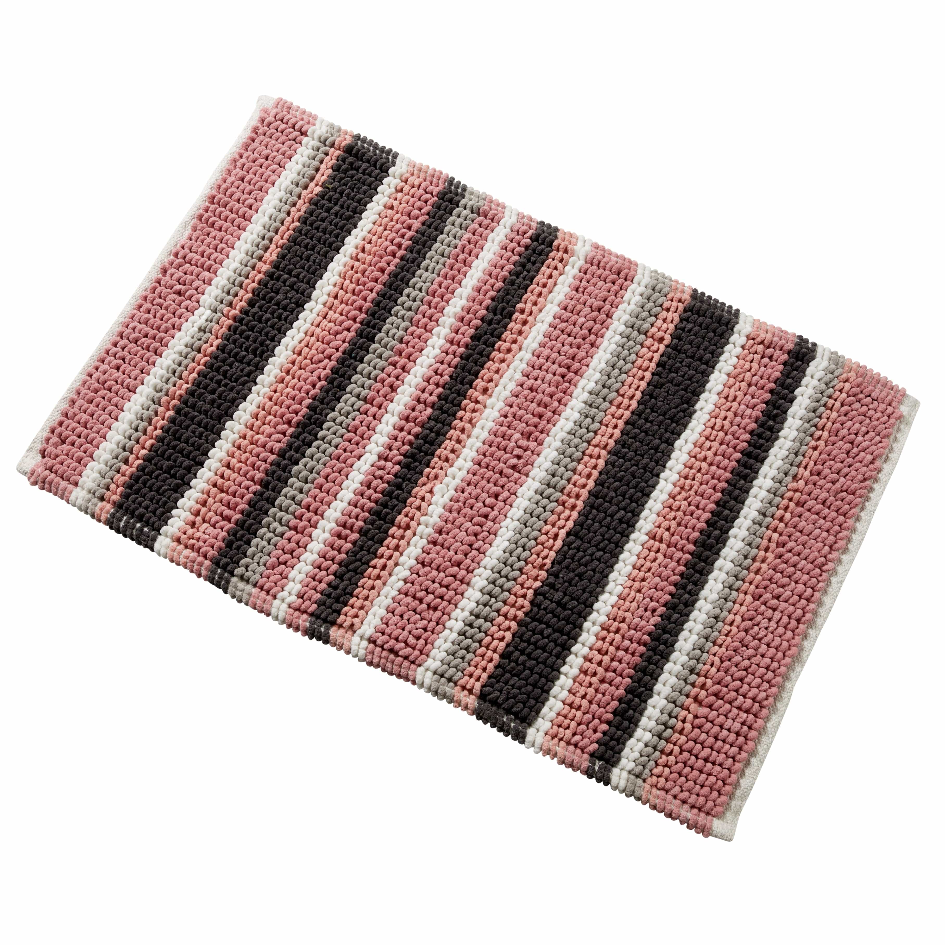 Quick-Drying, Stripe Bathmat - Anti-Slip