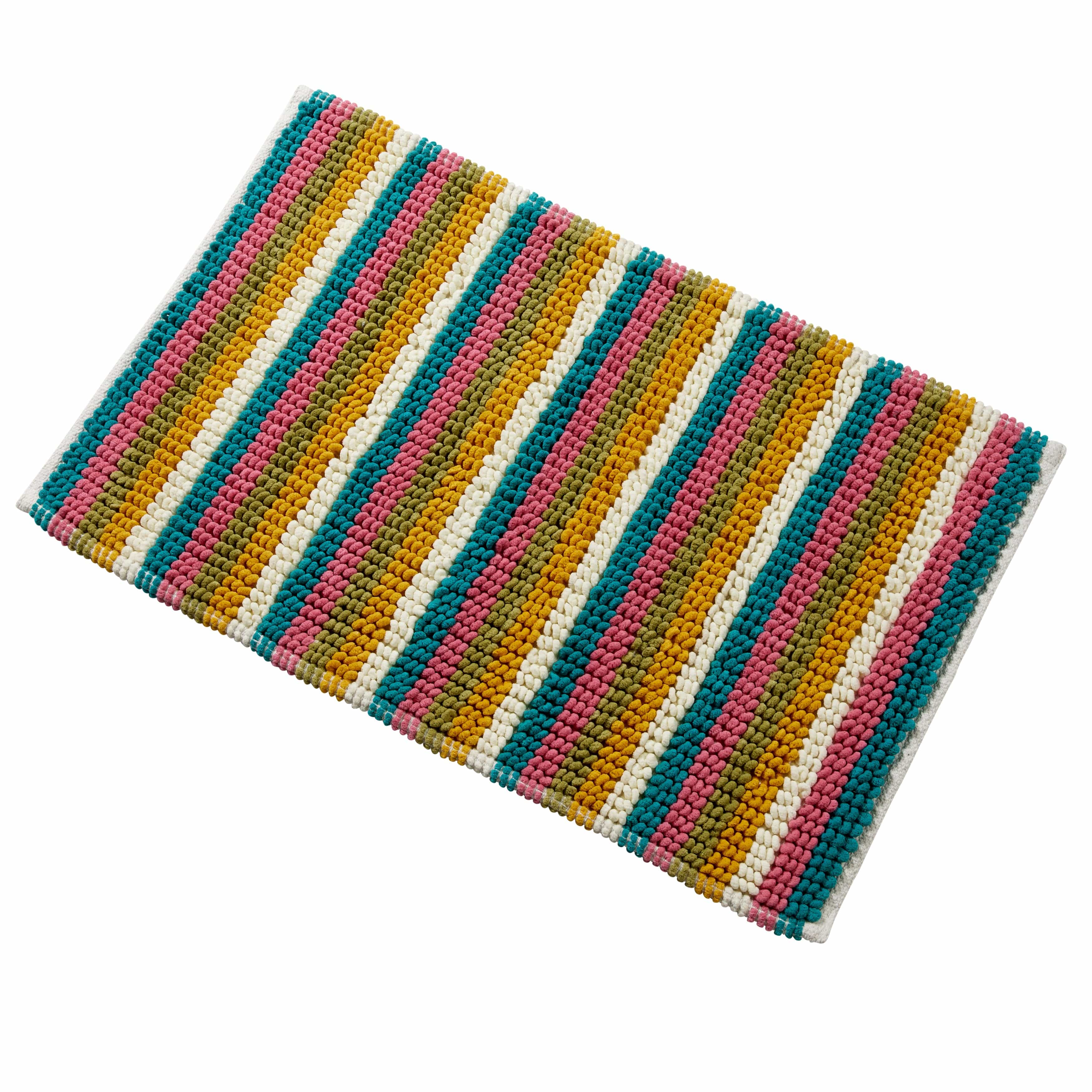 Quick-Drying, Stripe Bathmat - Anti-Slip