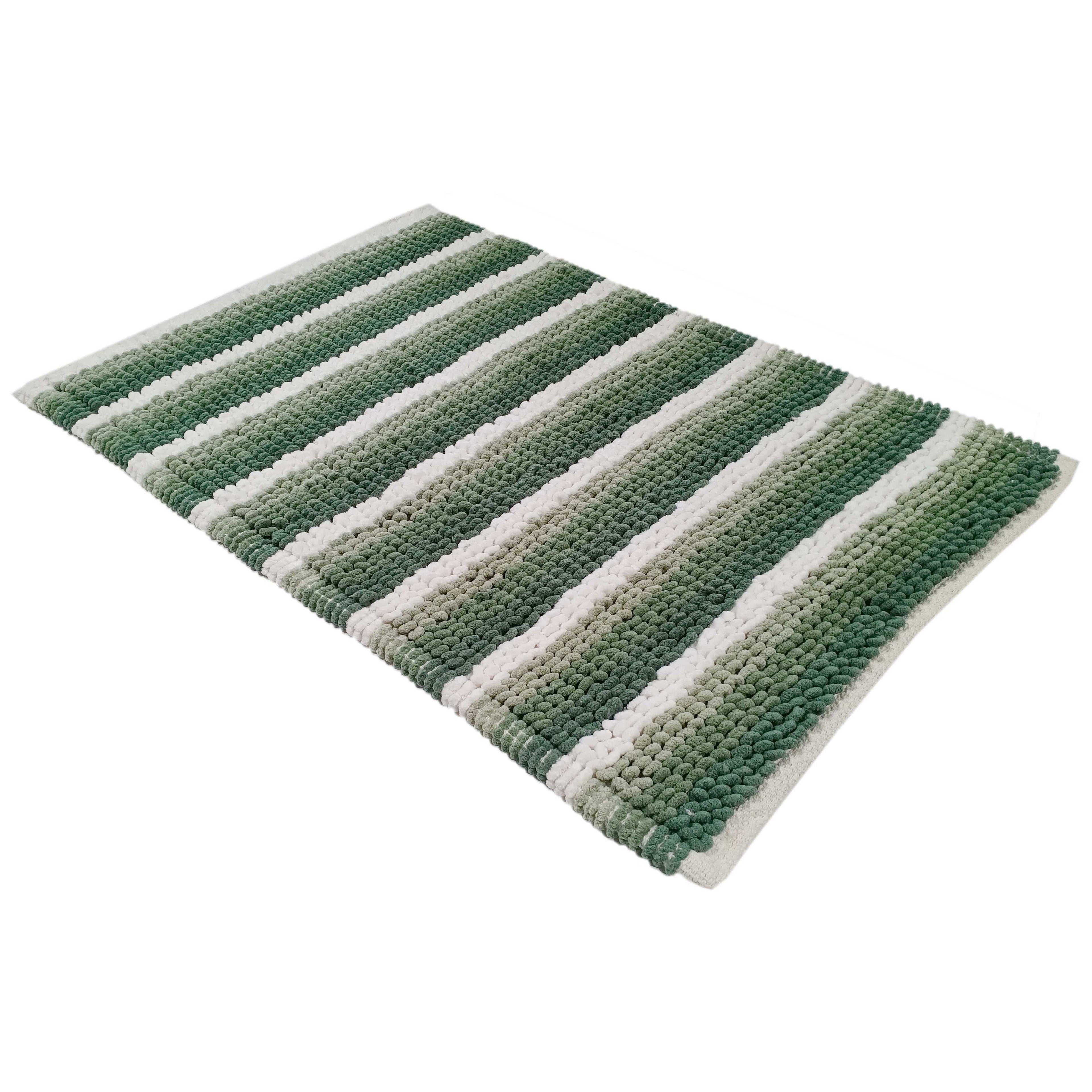 Quick-Drying, Stripe Bathmat - Anti-Slip