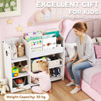 Kids Toy Storage Unit, Bookshelf and Toy Organiser
