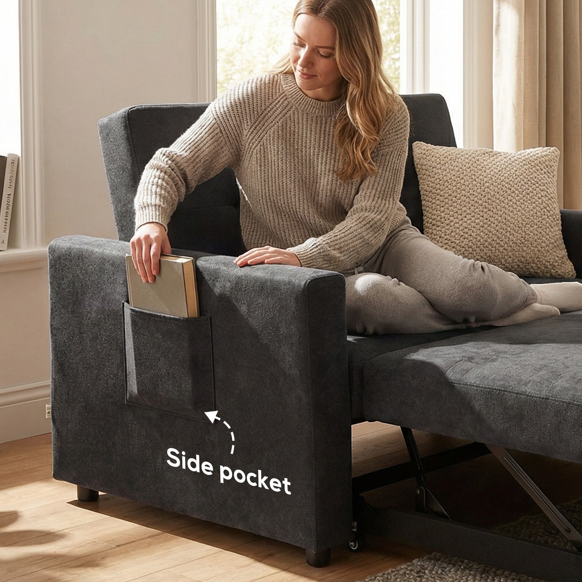 Loveseat Sofa Bed, Convertible