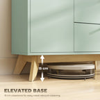 Buffet Cabinet with 2 Drawers, Open Compartment