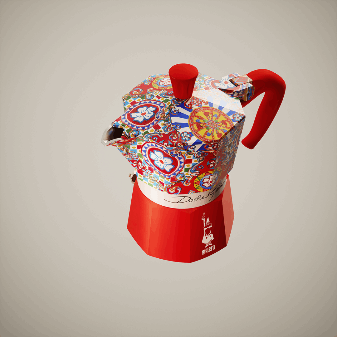 Bialetti x Dolce&Gabbana Sicilian Cart Moka Express Stovetop Coffee Maker