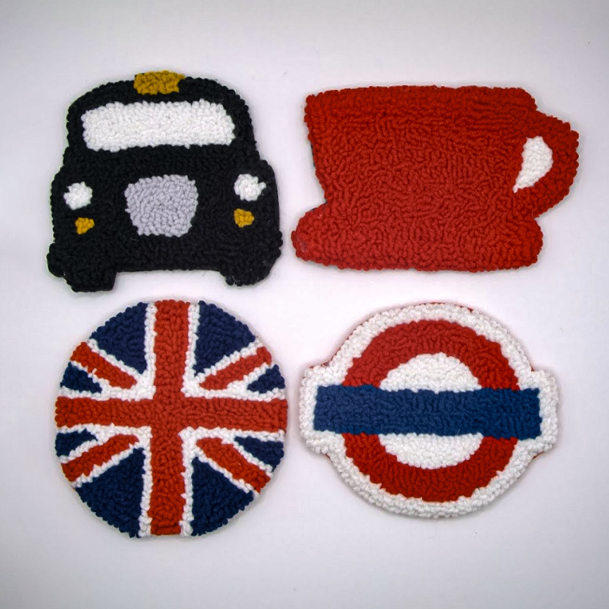 London Themed Punch Needle Coaster