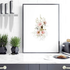 Shabby Chic Floral Wall Art Set of 3