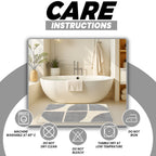 Super Soft Non-Slip Cotton Blend Bath Absorbent Mat 60 x 80cm