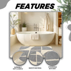Super Soft Non-Slip Cotton Blend Bath Absorbent Mat 60 x 80cm