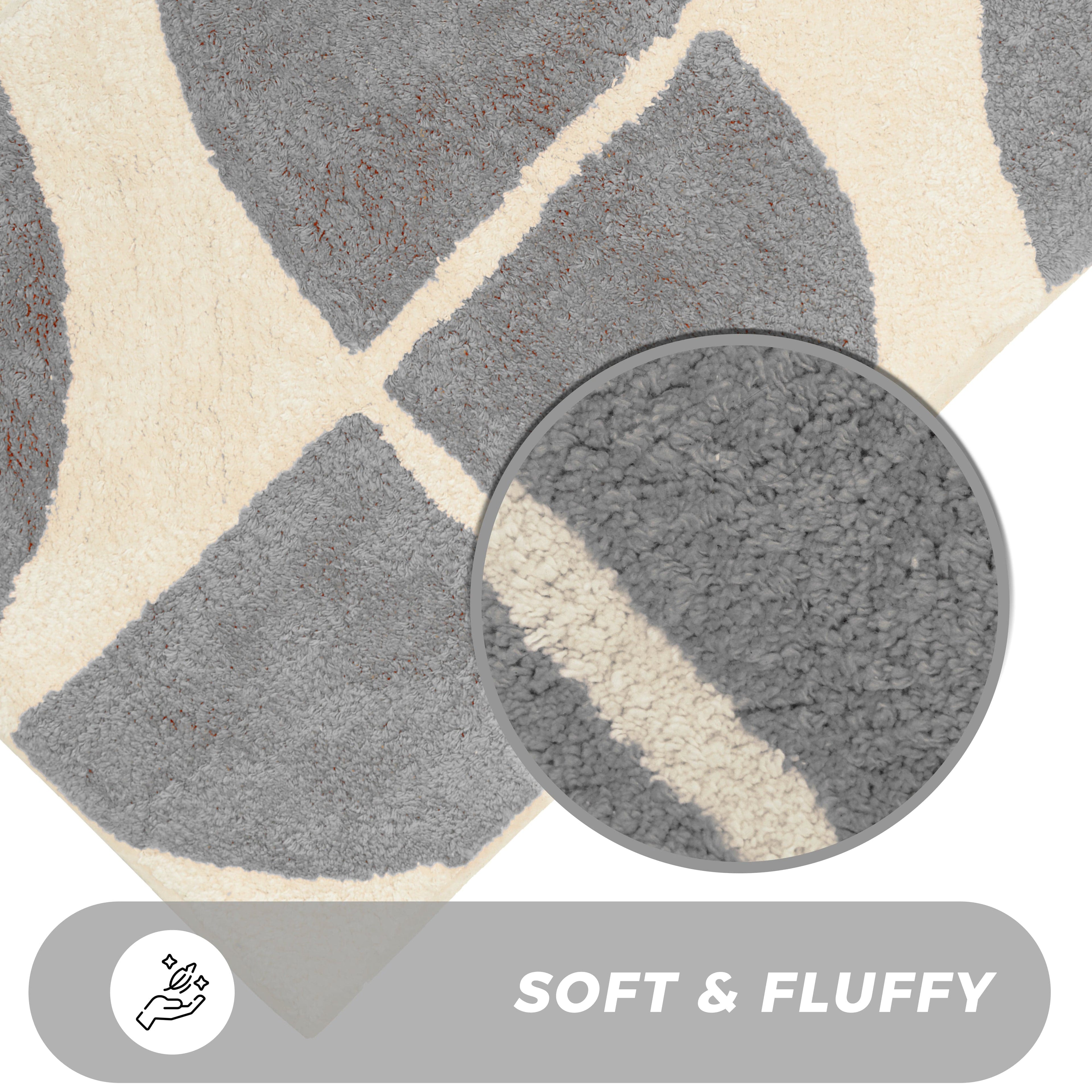 Super Soft Non-Slip Cotton Blend Bath Absorbent Mat 60 x 80cm