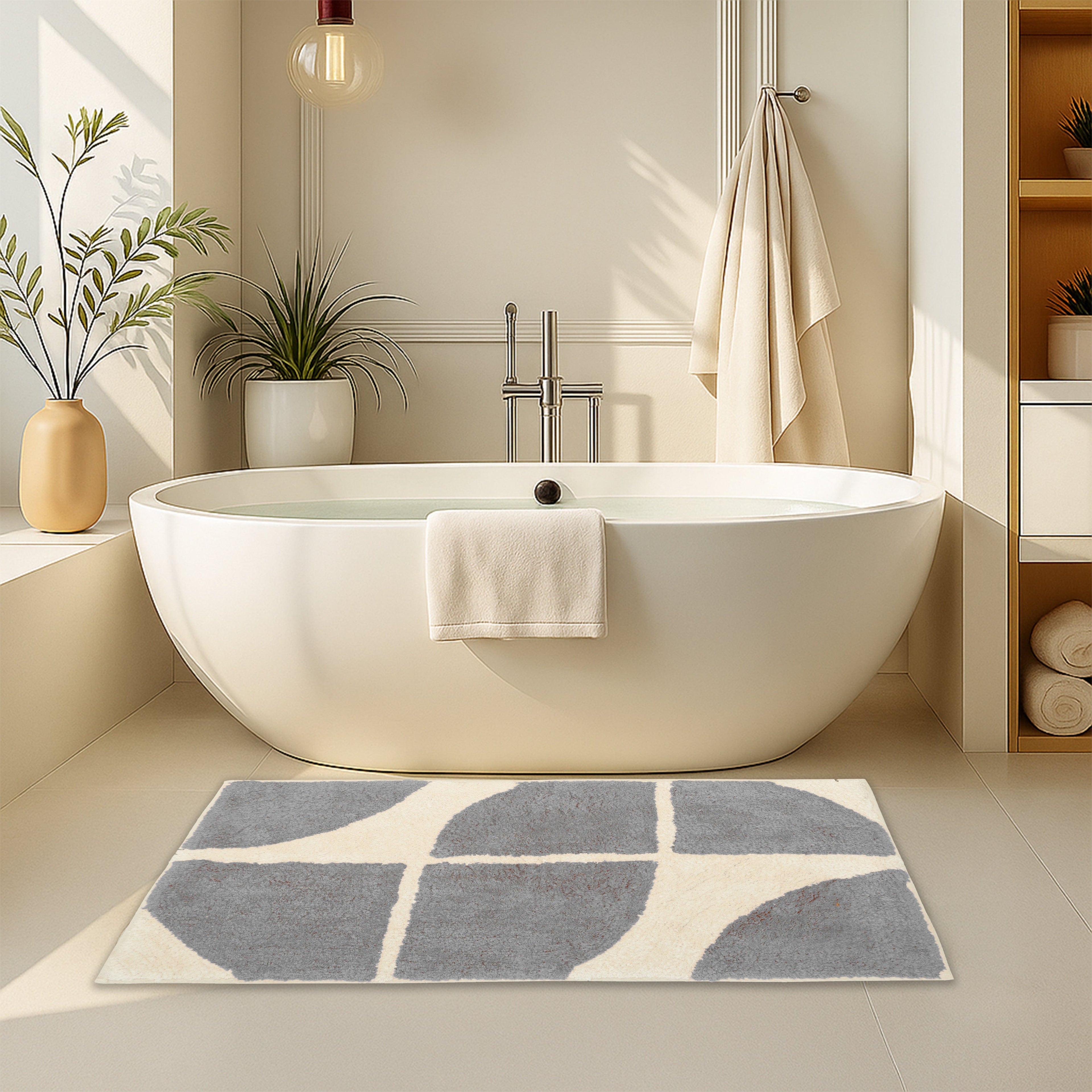 Super Soft Non-Slip Cotton Blend Bath Absorbent Mat 60 x 80cm