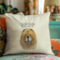 Red Chow Chow Cushion Cover for Dog Lovers