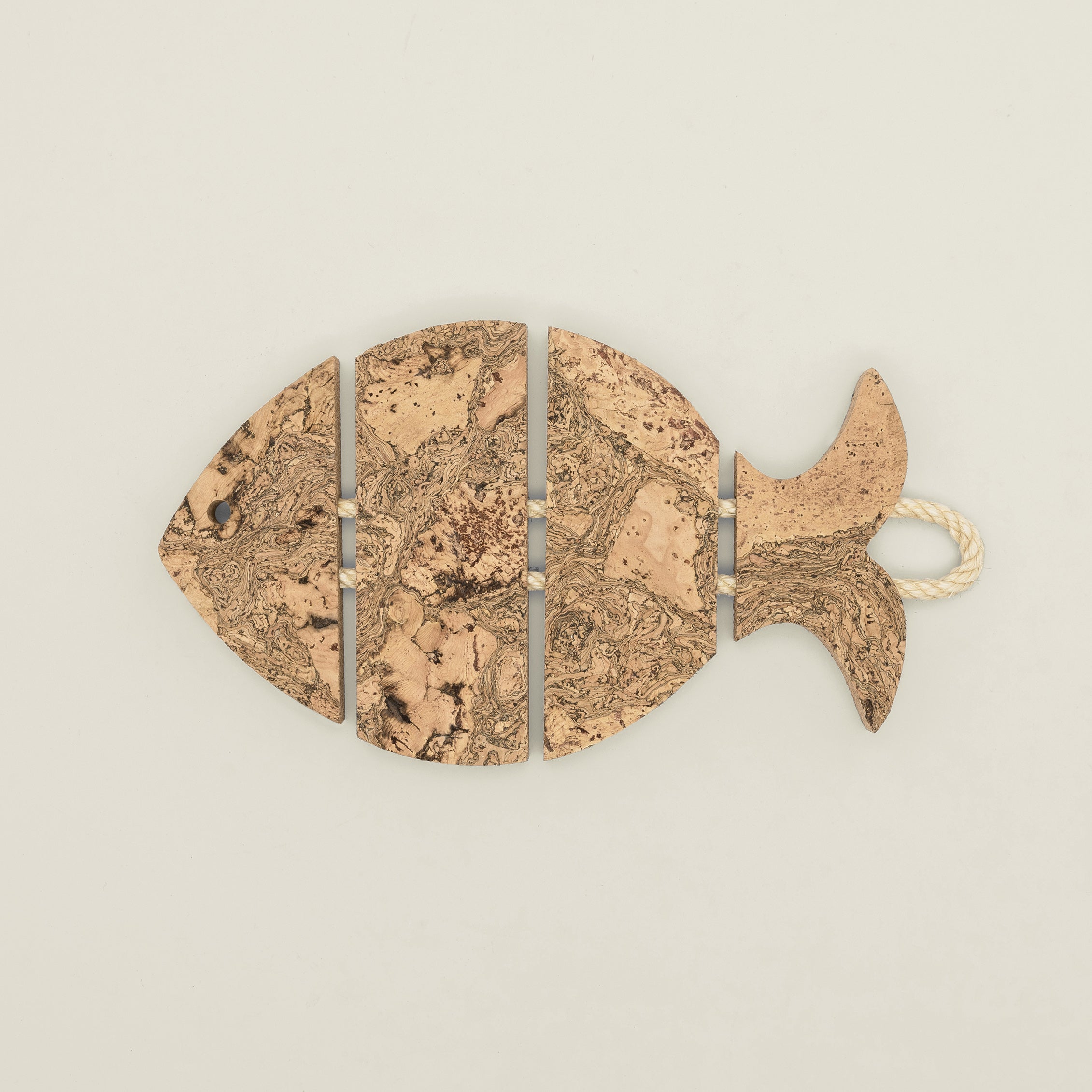 Twist Cork Sea Bass Trivet - Heat Resistant Kitchen Surface Protector