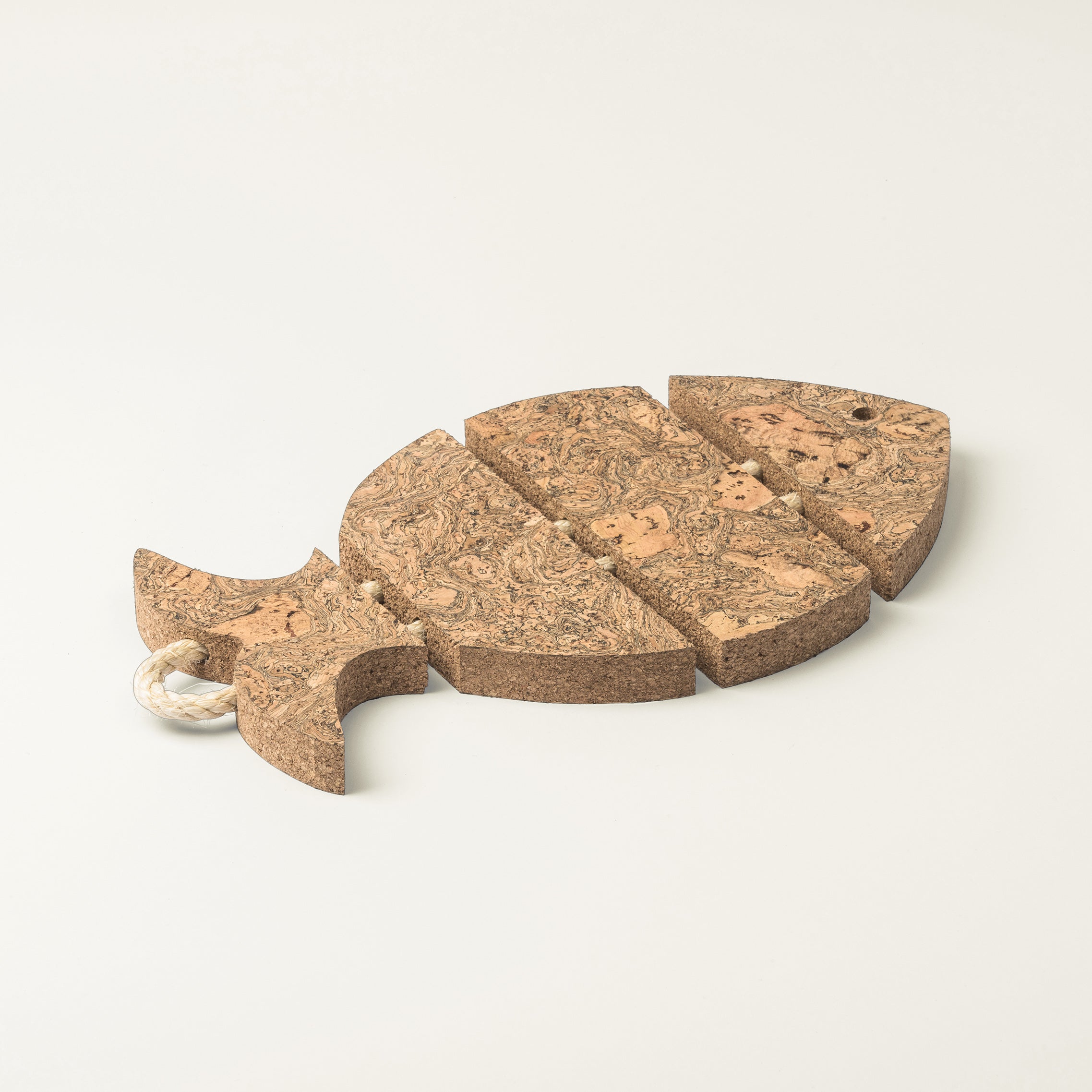 Twist Cork Sea Bass Trivet - Heat Resistant Kitchen Surface Protector