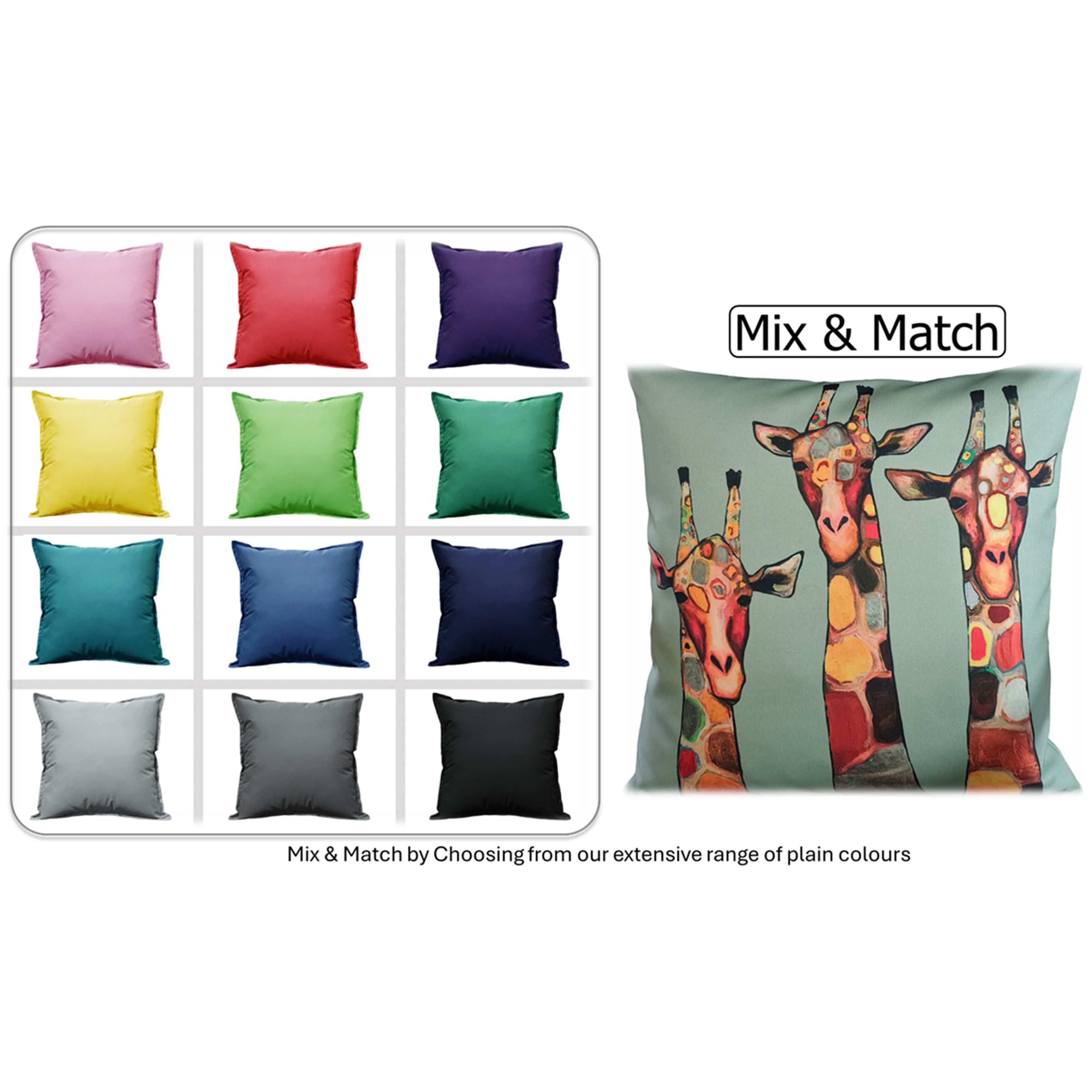 Waterproof Giraffe Cushions | Indoors and Outdoors