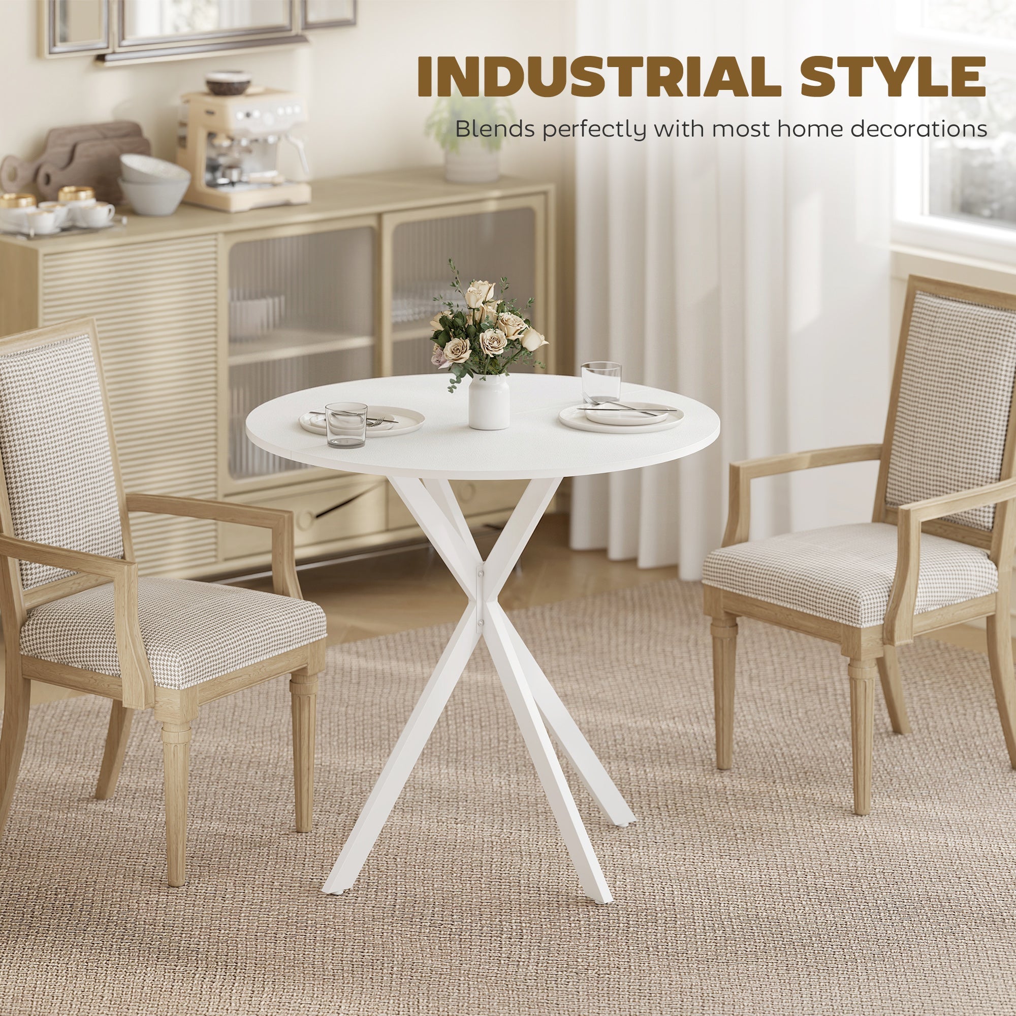 Industrial Round Dining Table