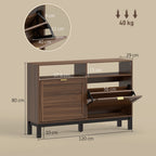 Narrow Shoe Storage Top for Entryway Hallway