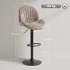 Adjustable Bar Stools for Kitchen Island - Set of 2