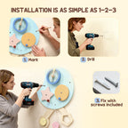 Caterpillar Busy Board with 7 Activities, 3+ Years